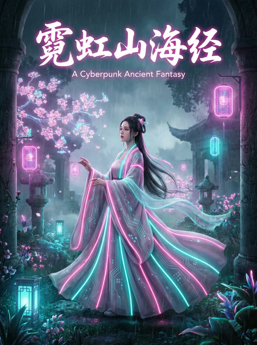 小马大车 古风奇缘短剧 - 霓虹山海经海报